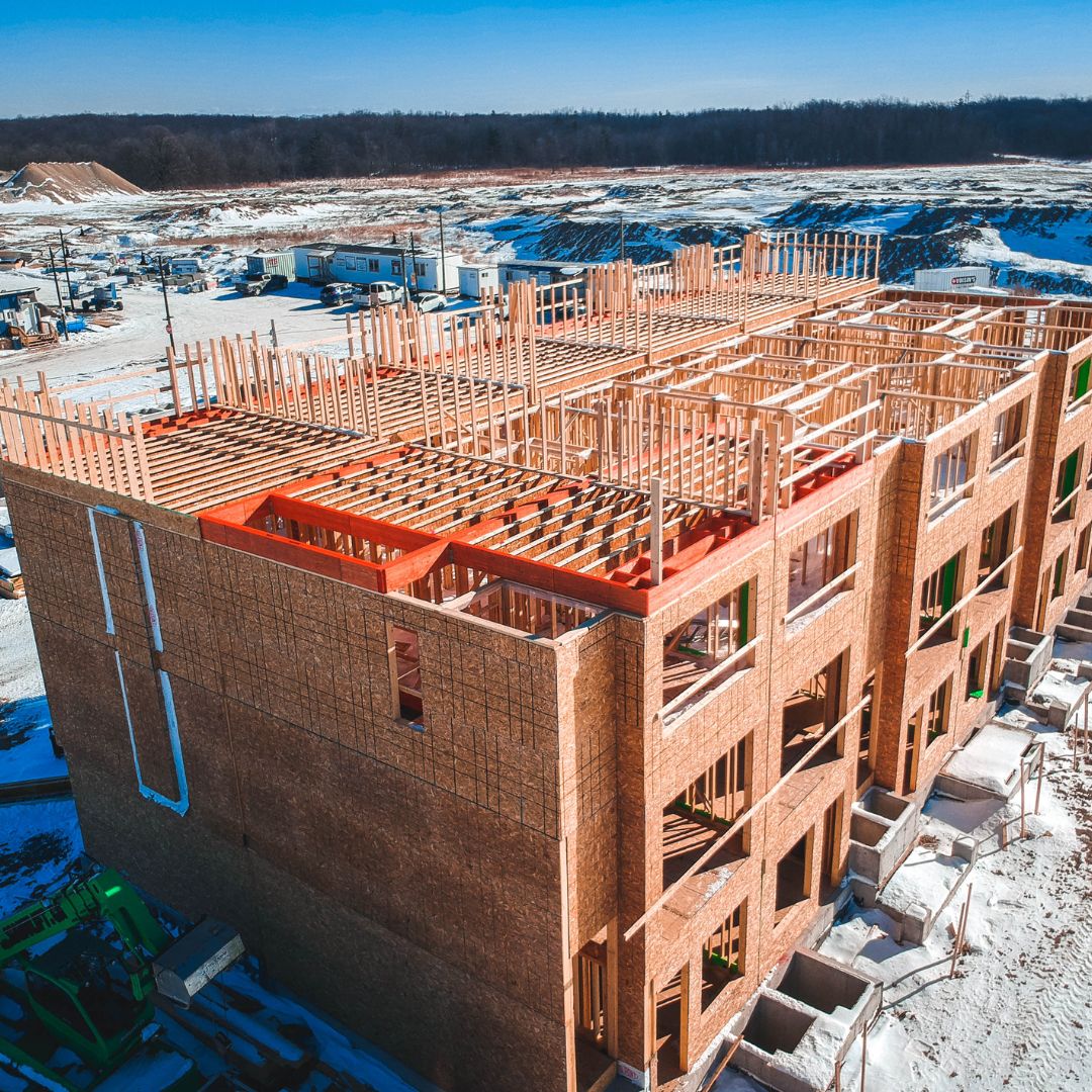 High-quality roof truss from Tamarack Lumber situated in Burlington, ON